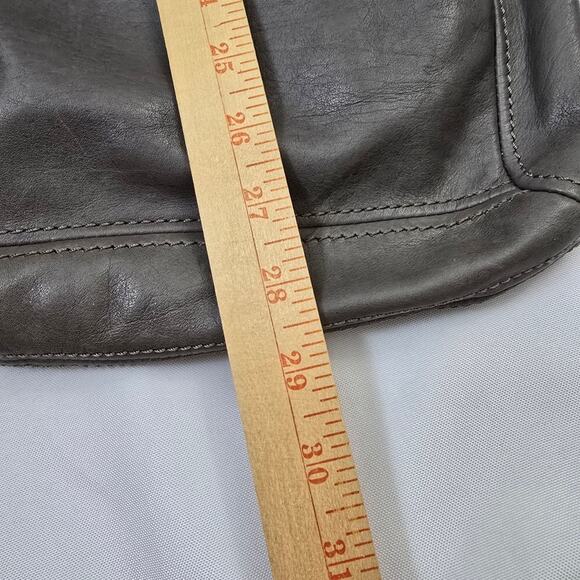 Fossil Hanover Leather Smoke Hued Crossbody Messenger Tote Bag Shoulder Purse - Picture 7 of 15